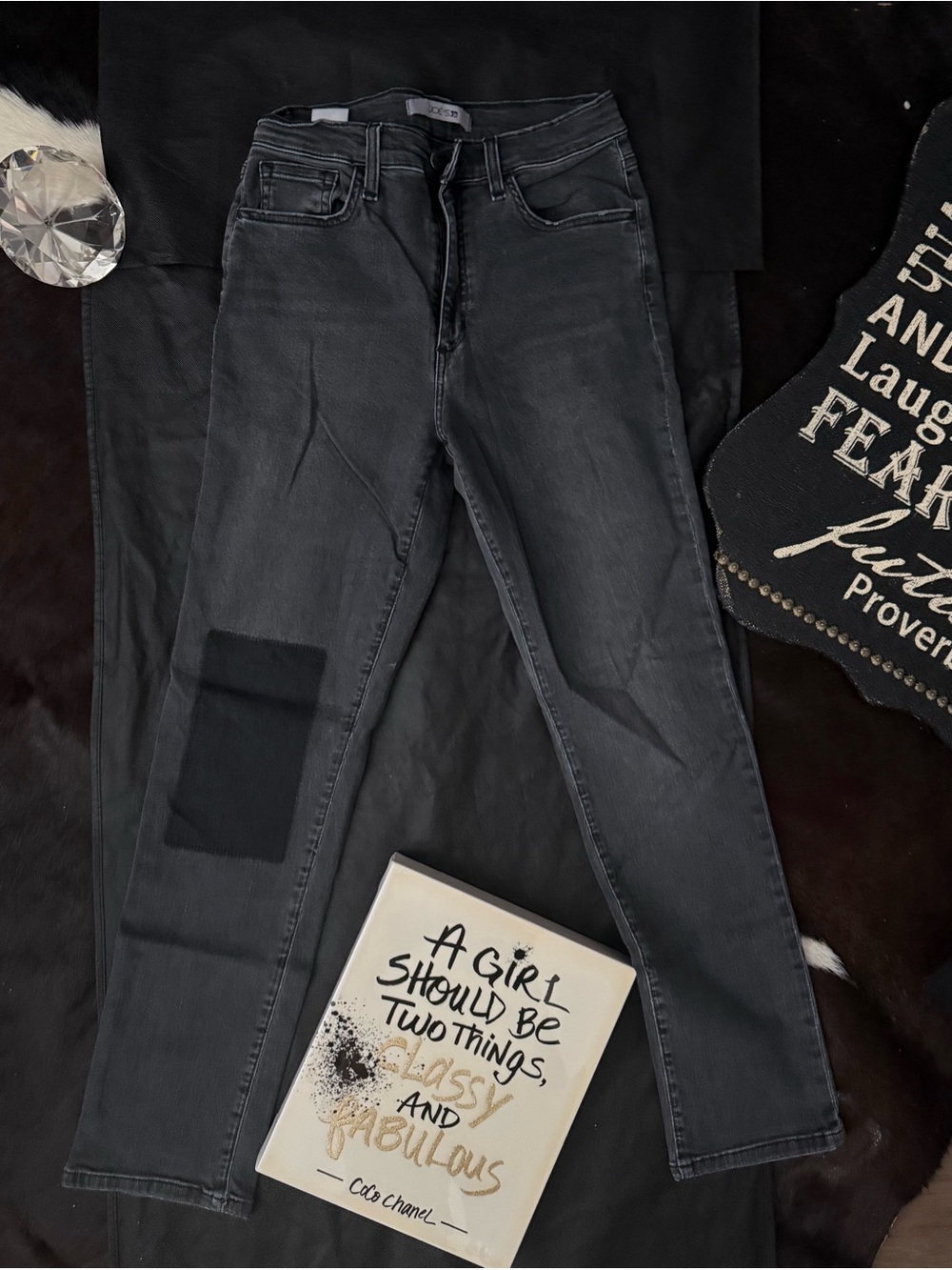Joe's Jeans Charcoal Black Skinny Jeans